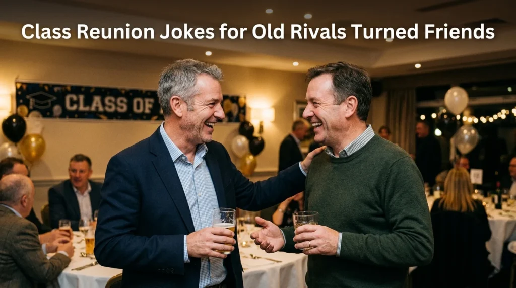 Class Reunion Jokes for Old Rivals Turned Friends