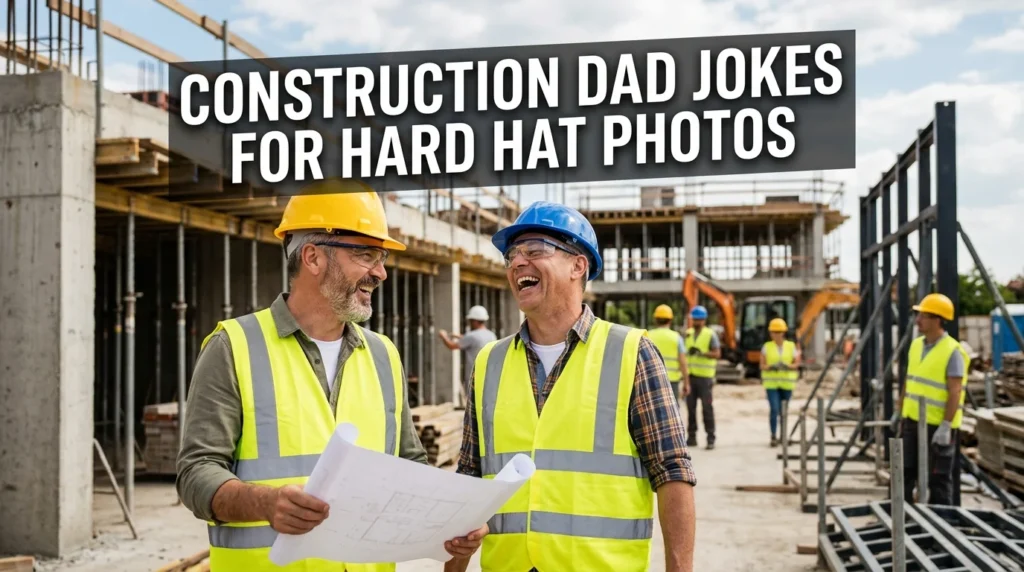 Construction Dad Jokes for Hard Hat Photos