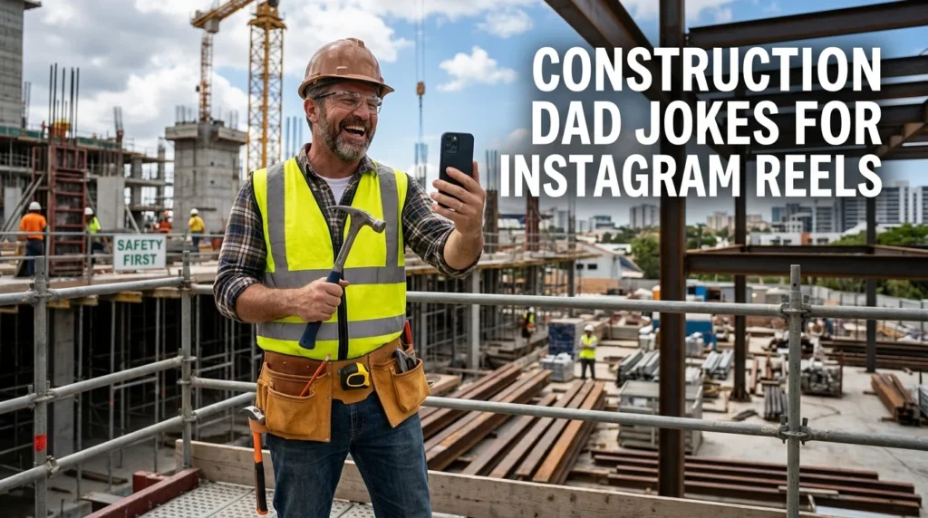 Construction Dad Jokes for Instagram Reels