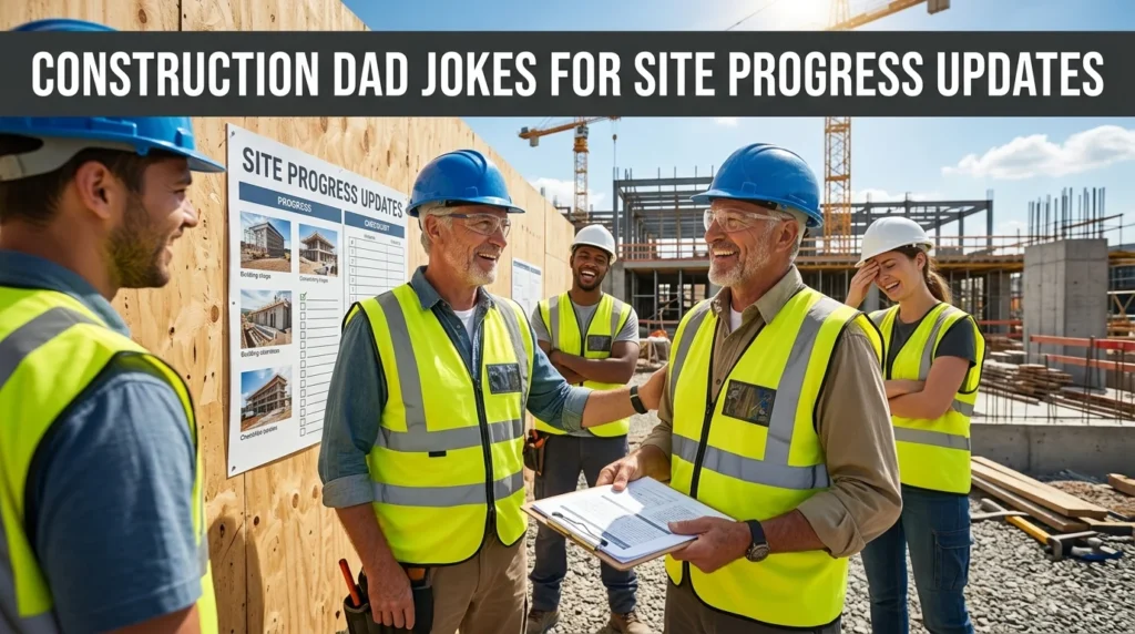 Construction Dad Jokes for Site Progress Updates