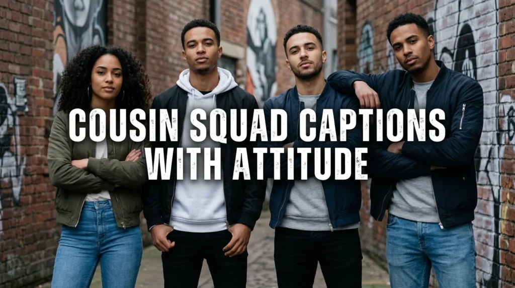 Cousin Squad Captions with Attitude