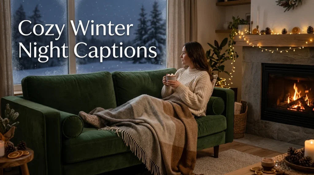 Cozy Winter Night Captions