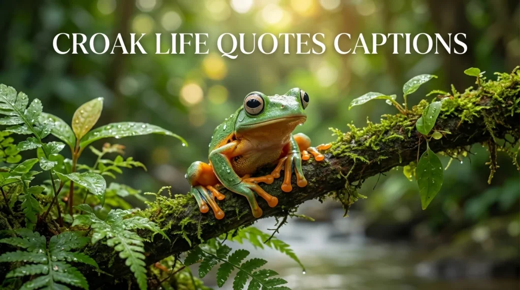 Croak Life Quotes Captions