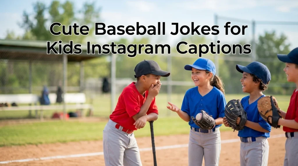 Cute Baseball Jokes for Kids Instagram Captions