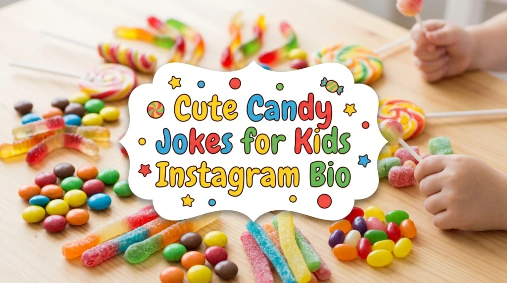 Cute Candy Jokes for Kids Instagram Bio