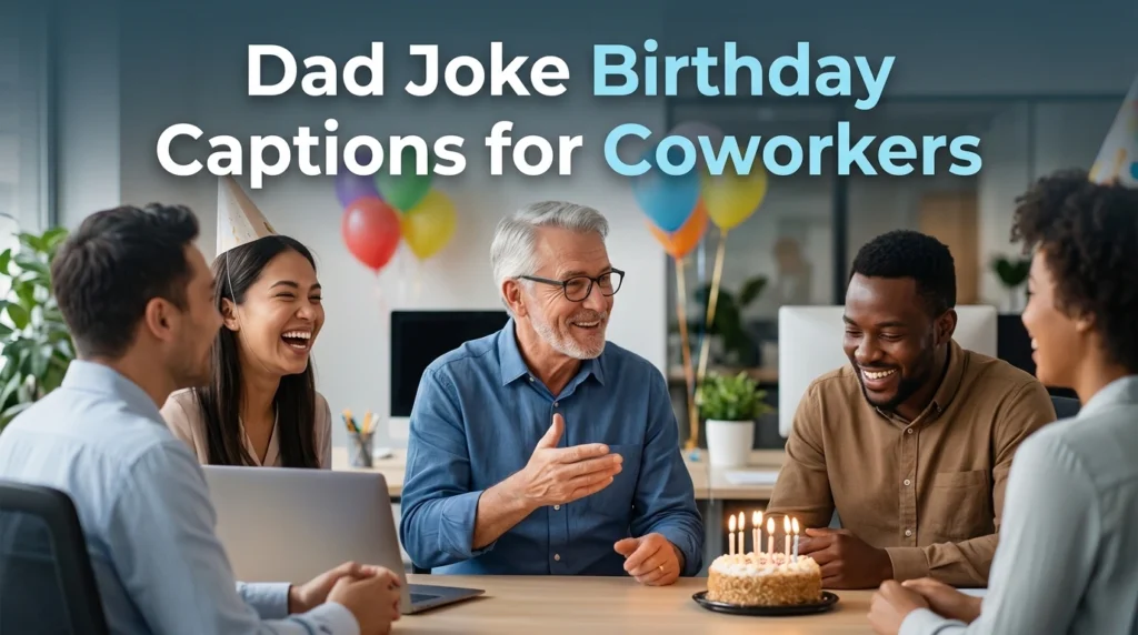 Dad Joke Birthday Captions for Coworkers