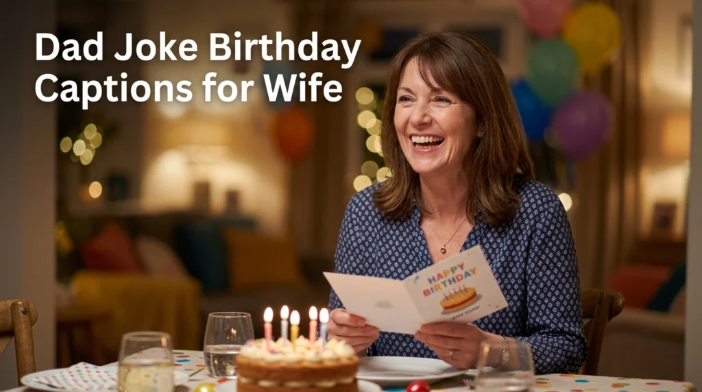 Dad Joke Birthday Captions for Wife