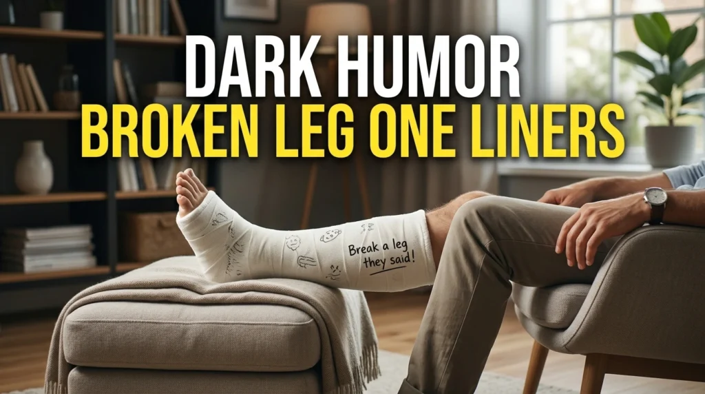Dark Humor Broken Leg One Liners