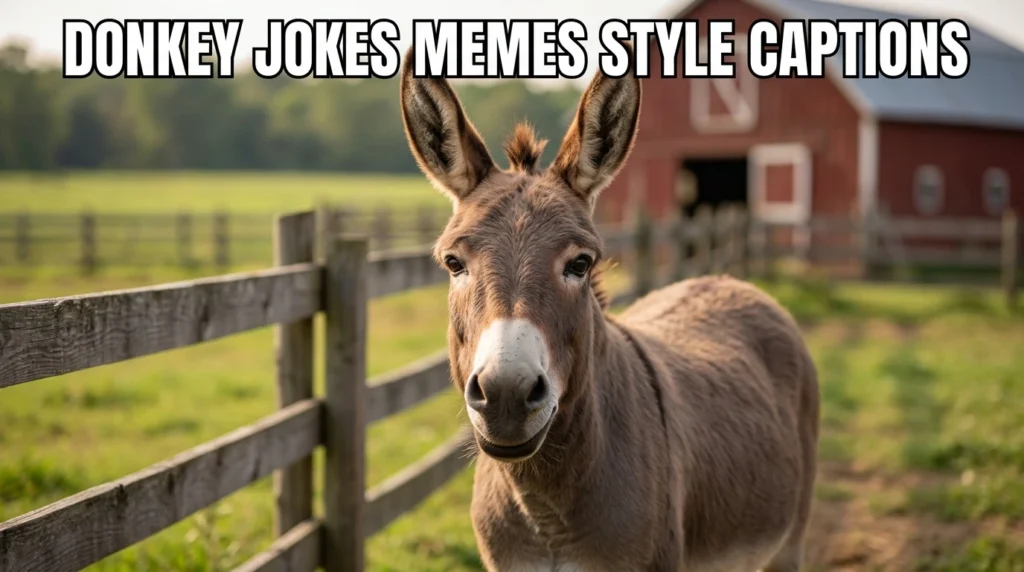 Donkey Jokes Memes Style Captions