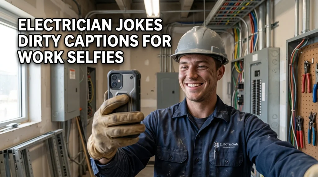 Electrician Jokes Dirty Captions For Work Selfies