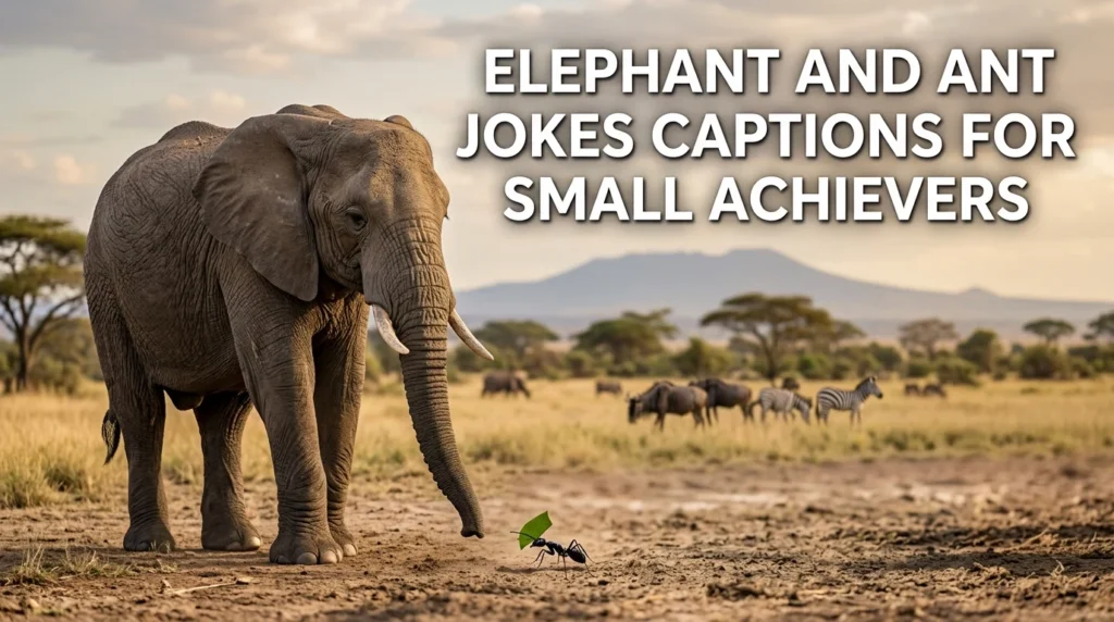Elephant and Ant Jokes Captions for Small Achievers