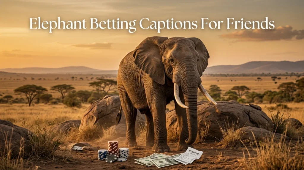 Elephant Betting Captions For Friends