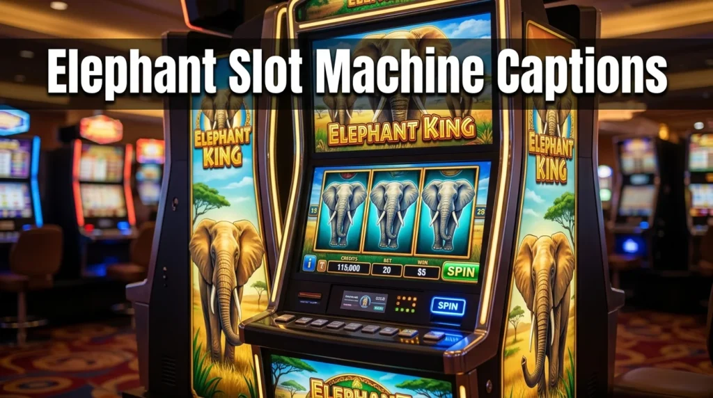 Elephant Slot Machine Captions