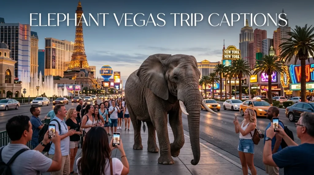 Elephant Vegas Trip Captions