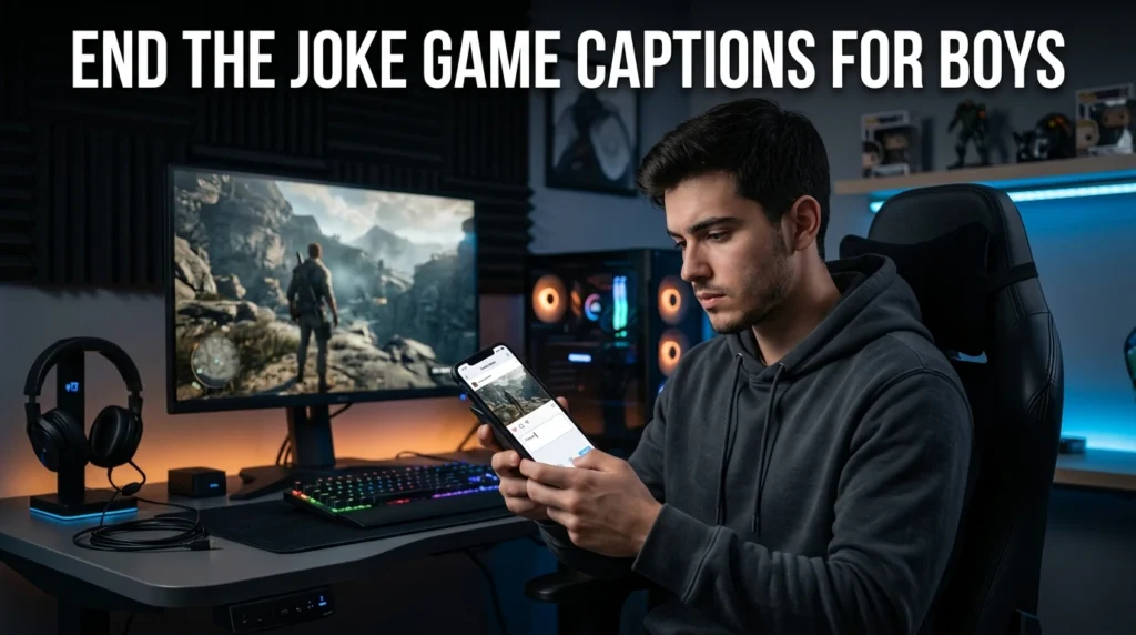 End The Joke Game Captions For Boys