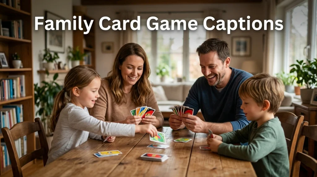 Family Card Game Captions