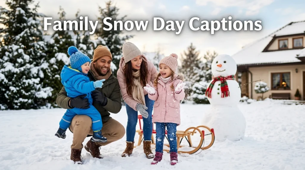 Family Snow Day Captions