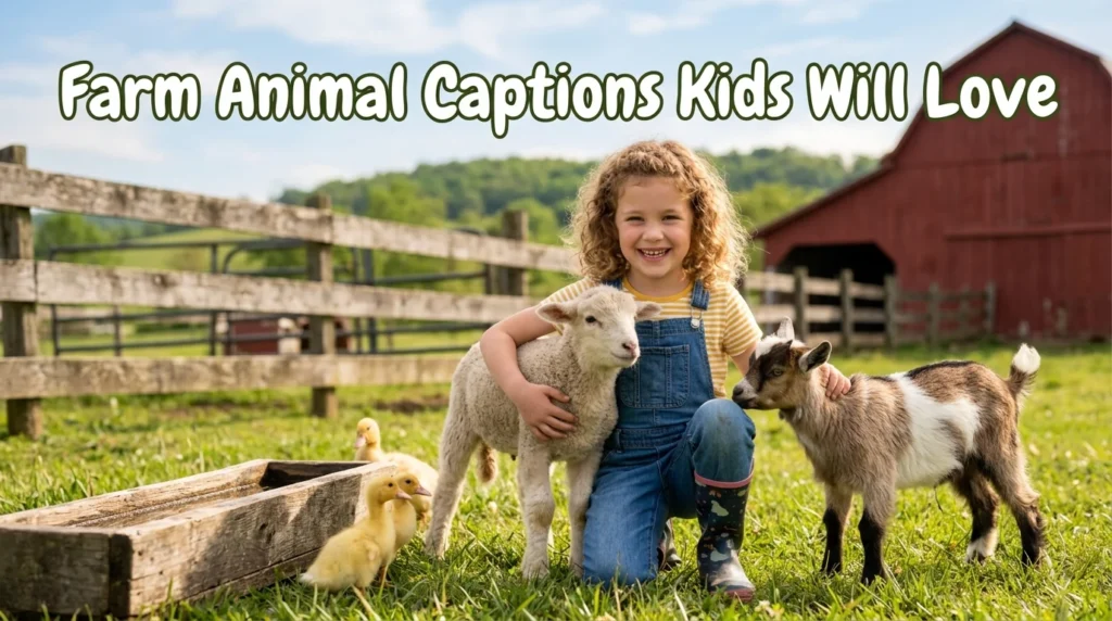 Farm Animal Captions Kids Will Love