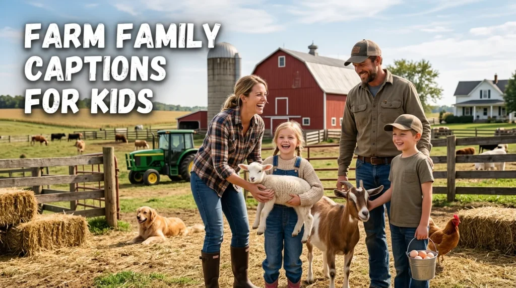 Farm Family Captions For Kids