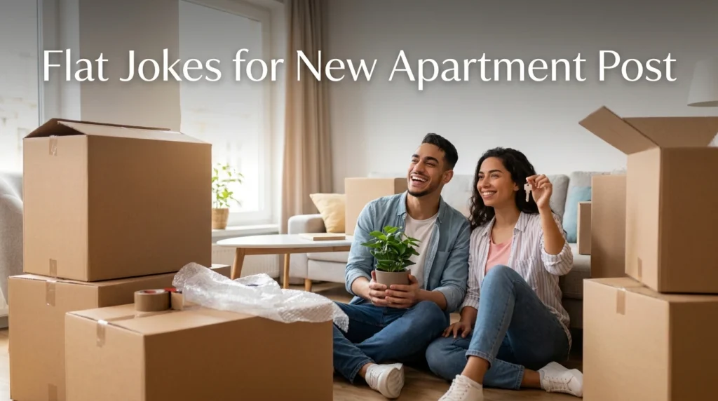 Flat Jokes for New Apartment Post