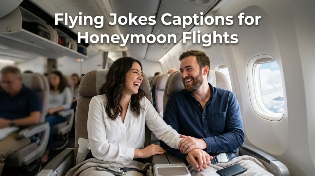 Flying Jokes Captions for Honeymoon Flights