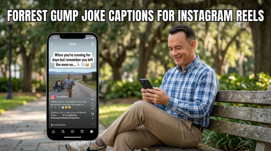 Forrest Gump Joke Captions For Instagram Reels
