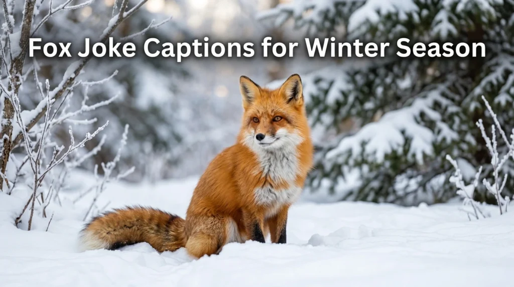 Fox Joke Captions for Winter Season