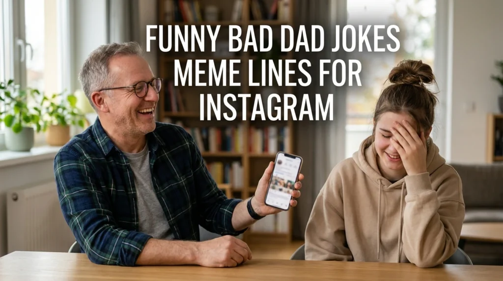 Funny Bad Dad Jokes Meme Lines For Instagram