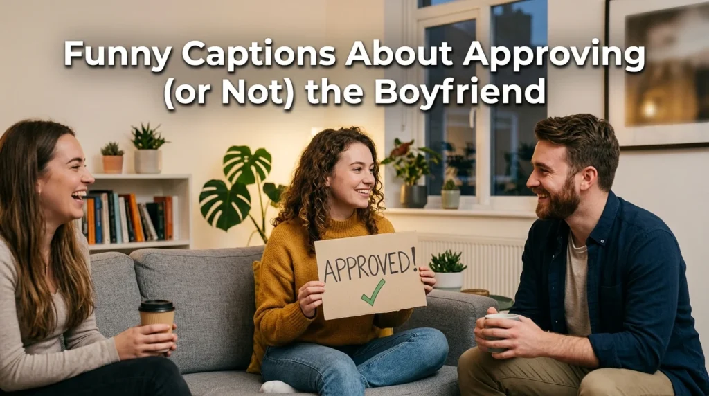 Funny Captions About Approving (or Not) the Boyfriend
