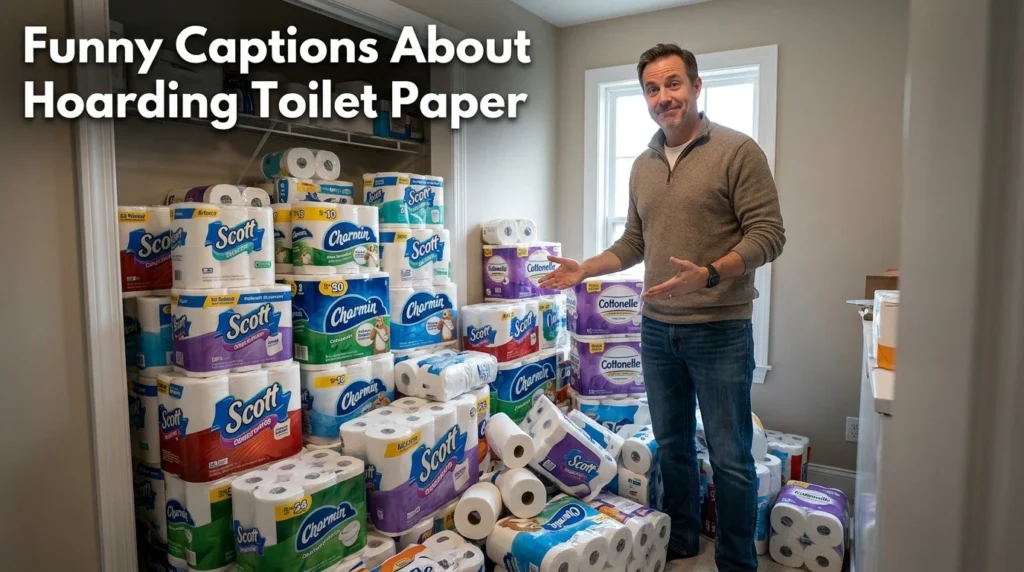 Funny Captions About Hoarding Toilet Paper