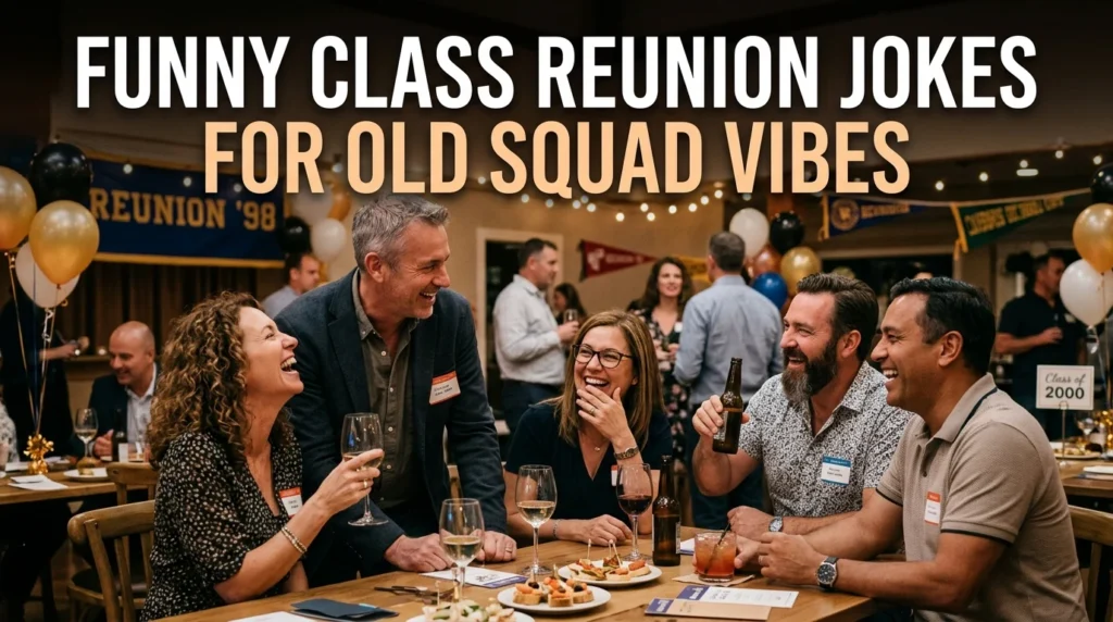 Funny Class Reunion Jokes for Old Squad Vibes