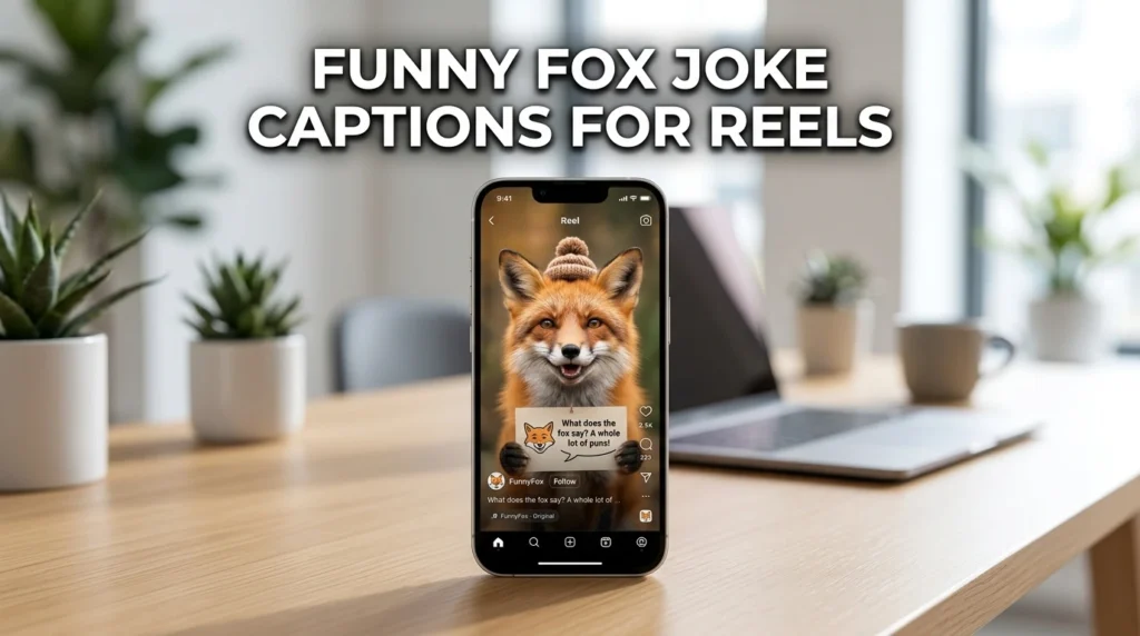 Funny Fox Joke Captions for Reels
