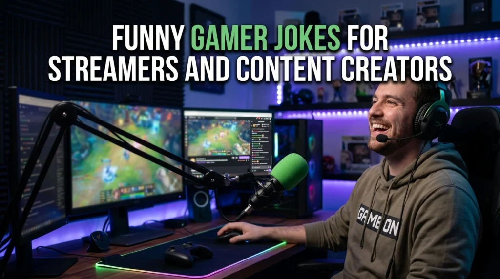 Funny Gamer Jokes for Streamers and Content Creators
