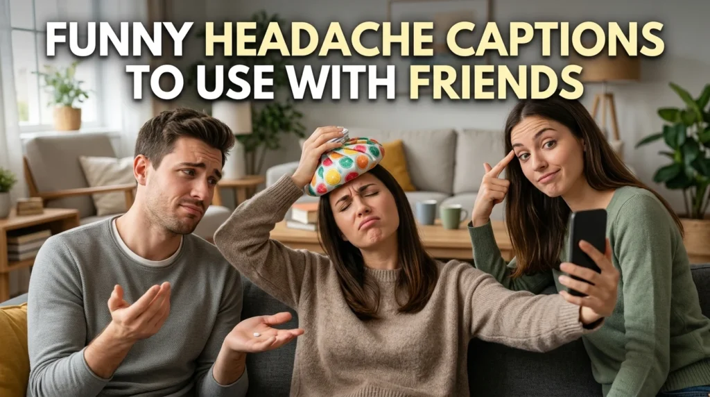 Funny Headache Captions To Use With Friends
