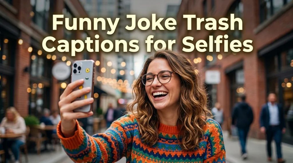 Funny Joke Trash Captions for Selfies