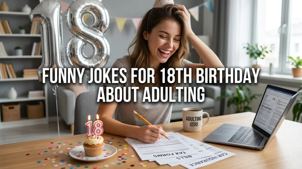 Funny Jokes for 18th Birthday About Adulting