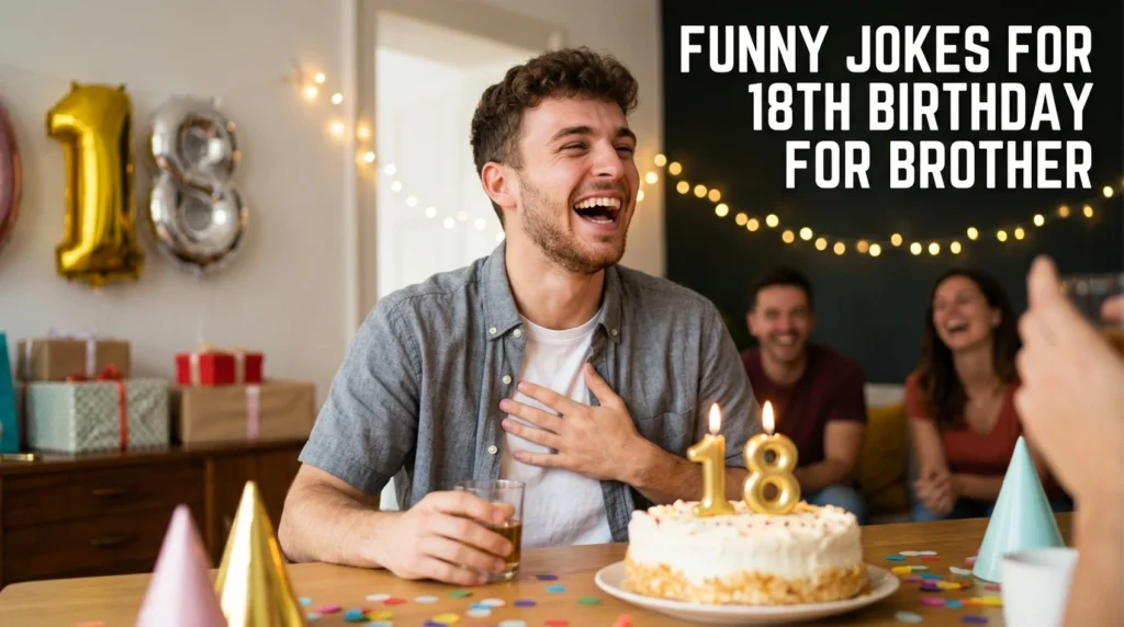 Funny Jokes for 18th Birthday for Brother