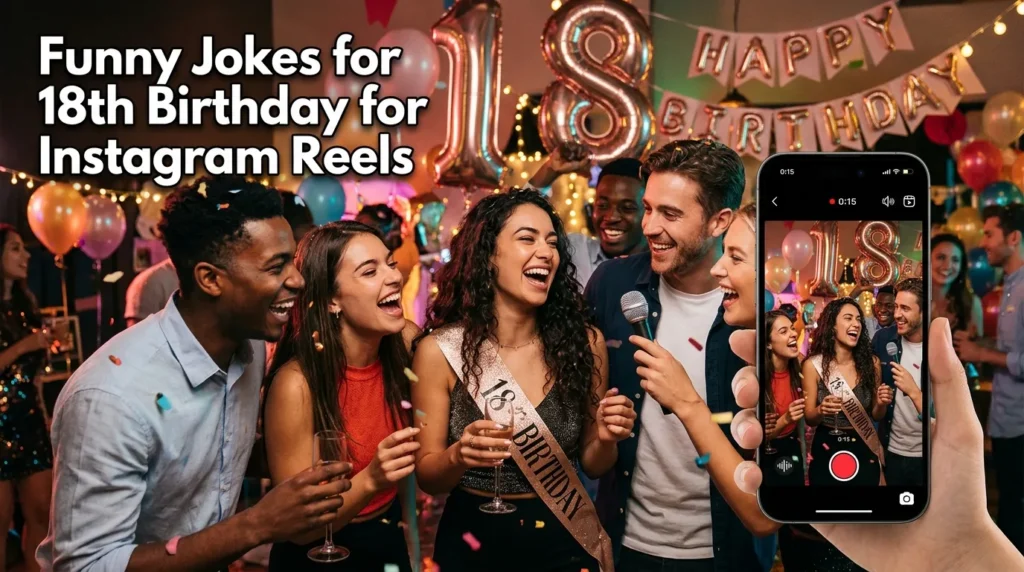 Funny Jokes for 18th Birthday for Instagram Reels