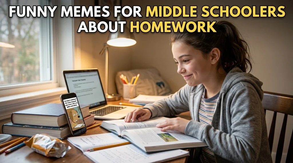 Funny Memes For Middle Schoolers About Homework