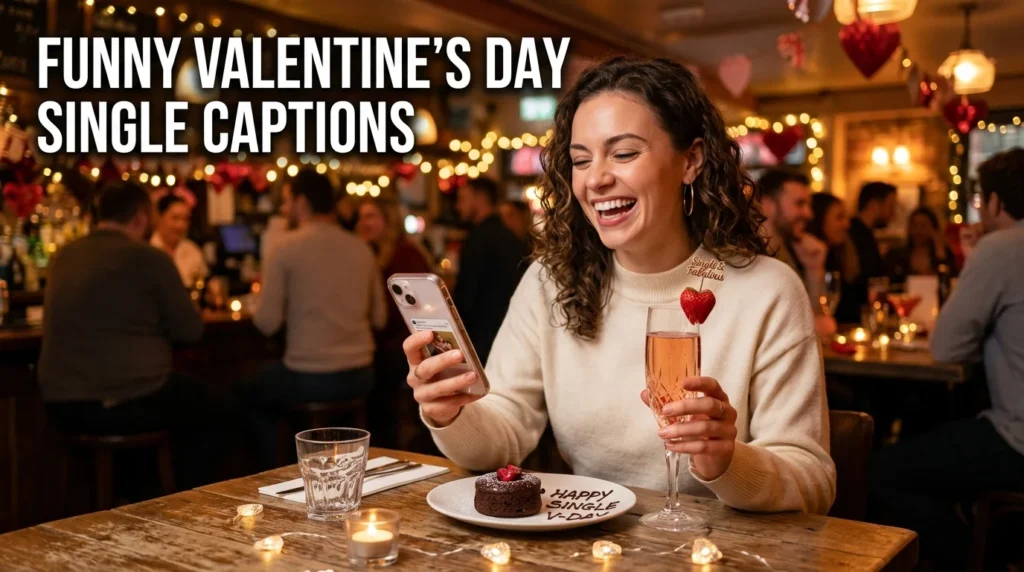 Funny Valentine's Day Single Captions