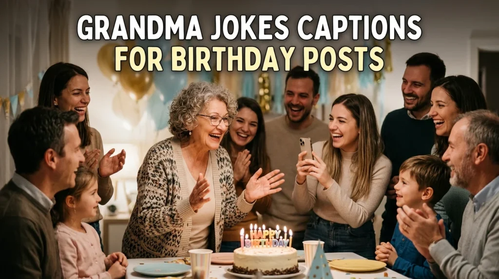 Grandma Jokes Captions for Birthday Posts