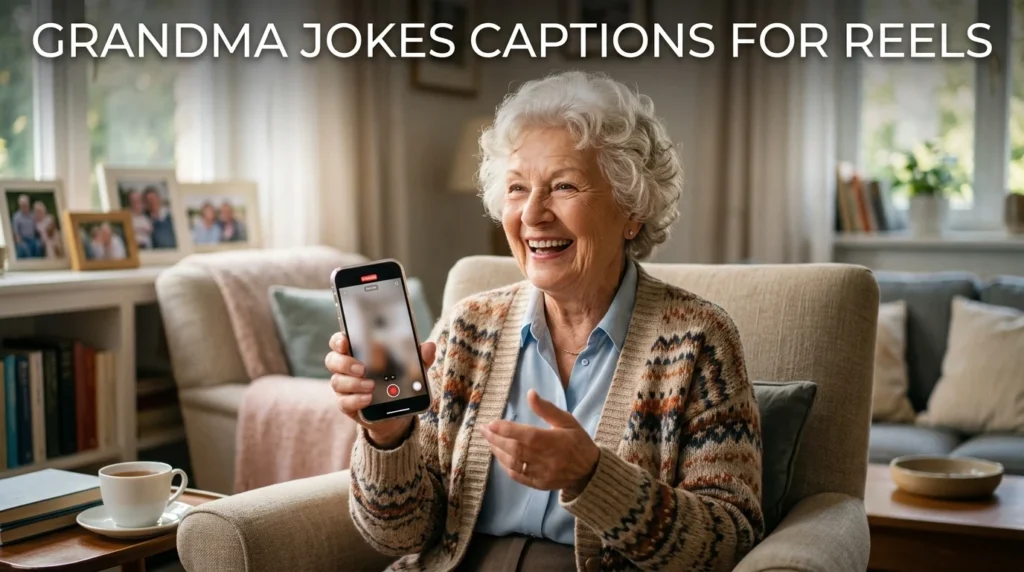 Grandma Jokes Captions for Reels