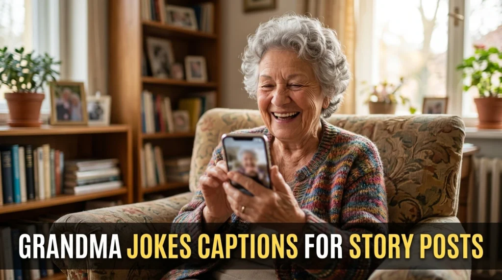 Grandma Jokes Captions for Story Posts