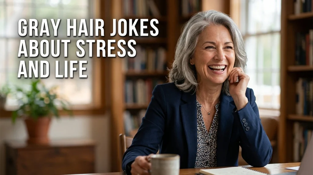 Gray Hair Jokes About Stress and Life