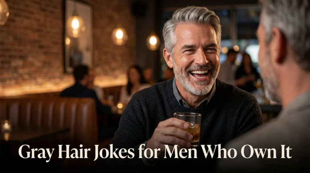 Gray Hair Jokes for Men Who Own It