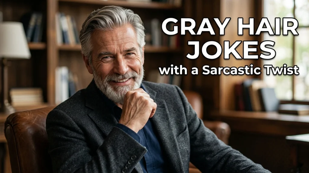 Gray Hair Jokes with a Sarcastic Twist