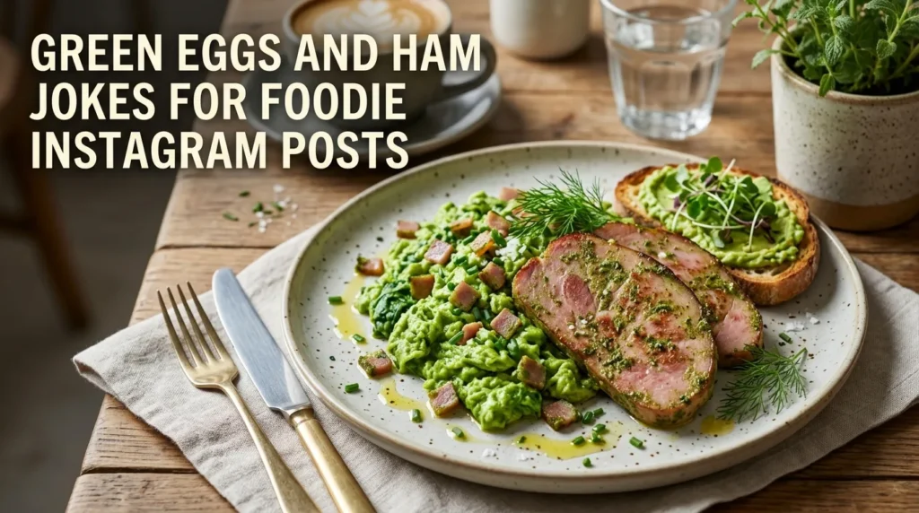 Green Eggs and Ham Jokes for Foodie Instagram Posts