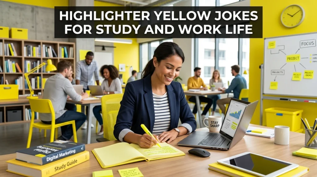 Highlighter Yellow Jokes For Study And Work Life