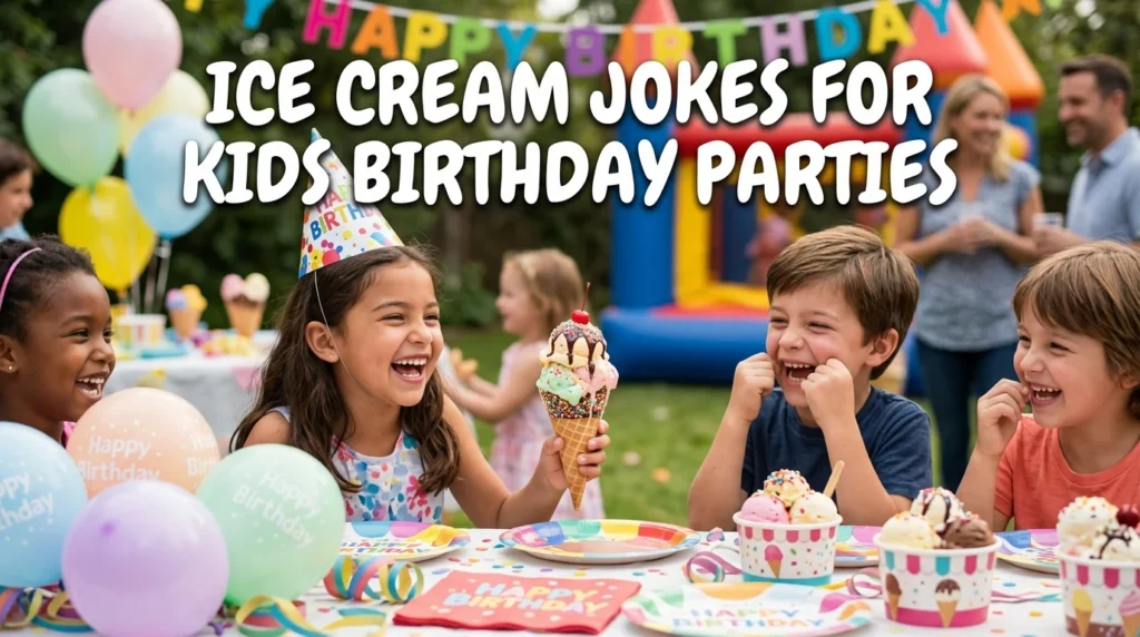 Ice Cream Jokes For Kids Birthday Parties