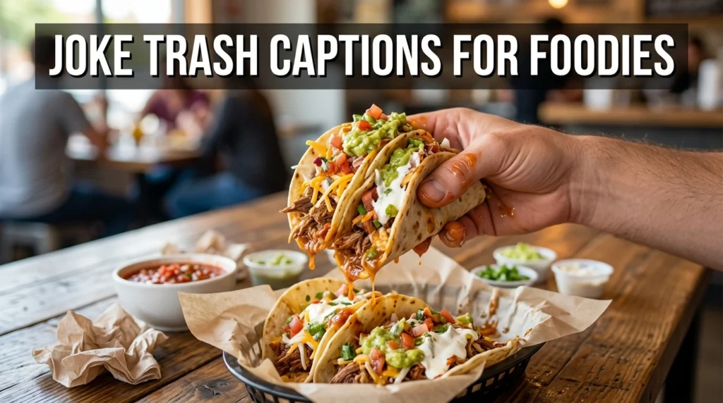 Joke Trash Captions for Foodies